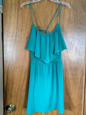 American Eagle Outfitters Green Ruffle Dress